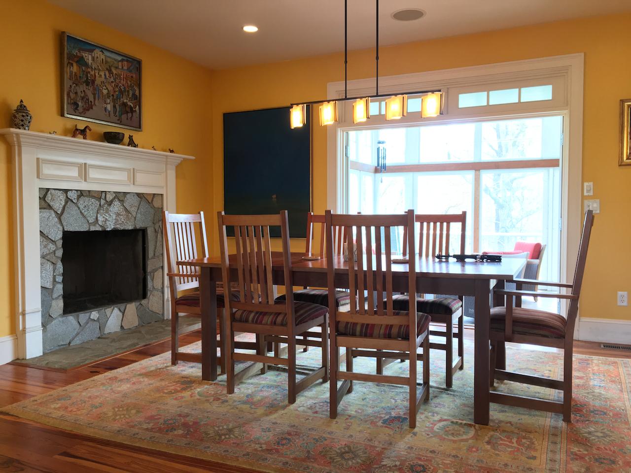 58 Slough Pond Road Truro, MA 02666 - Photo 11 of 30 a view of a a dining room with furniture window and wooden floor