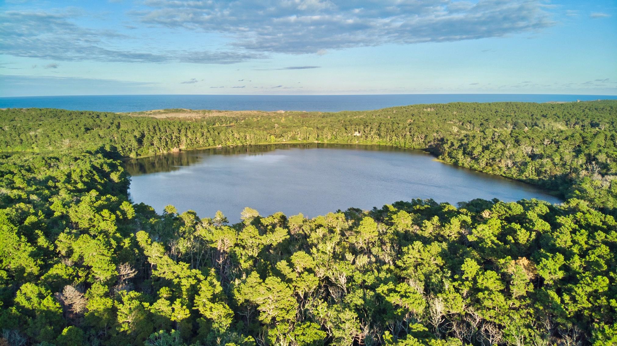 58 Slough Pond Road Truro, MA 02666 - Photo 28 of 30 a view of a lake with a beach