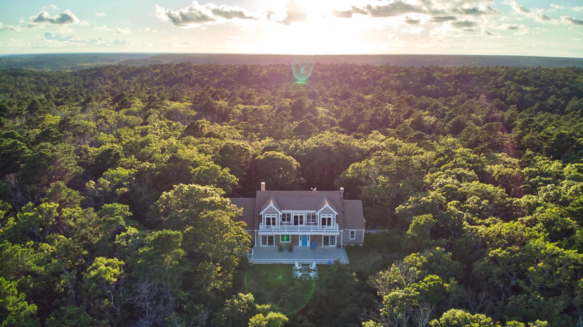 58 Slough Pond Road Truro, MA 02666 - Photo 4 of 30 an aerial view of houses with yard