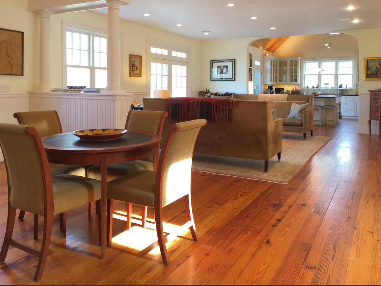 58 Slough Pond Road Truro, MA 02666 - Photo 9 of 30 a view of a dining room with furniture and wooden floor