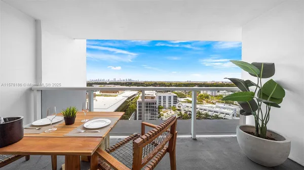 a room with furniture and a table
