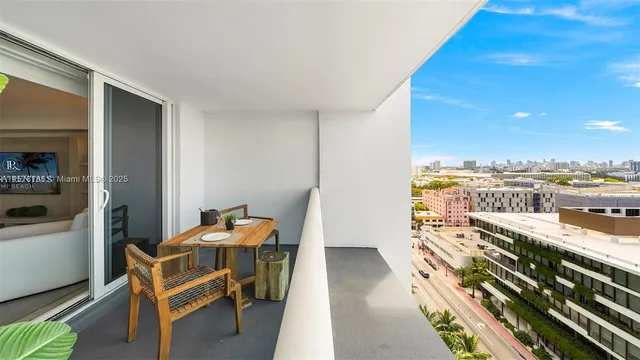 a room with furniture and a table