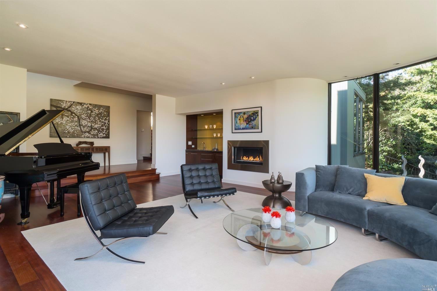221 Point San Pedro Road San Rafael, CA 94901 - Photo 1 of 1 a living room with furniture and a fireplace
