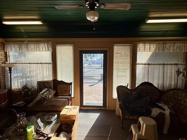 a view of outdoor space and deck