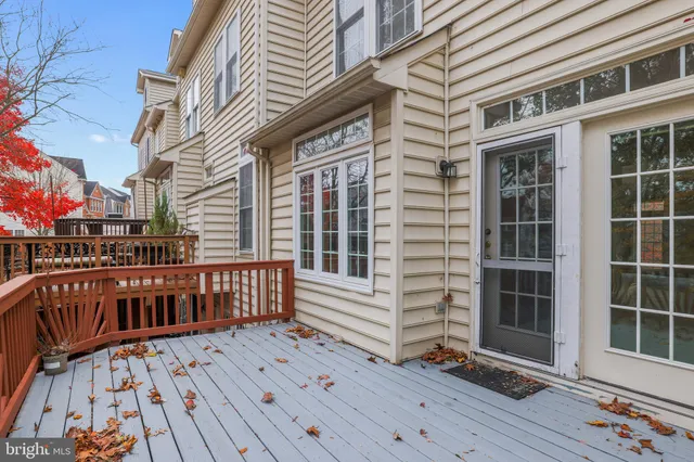 a view of wooden deck