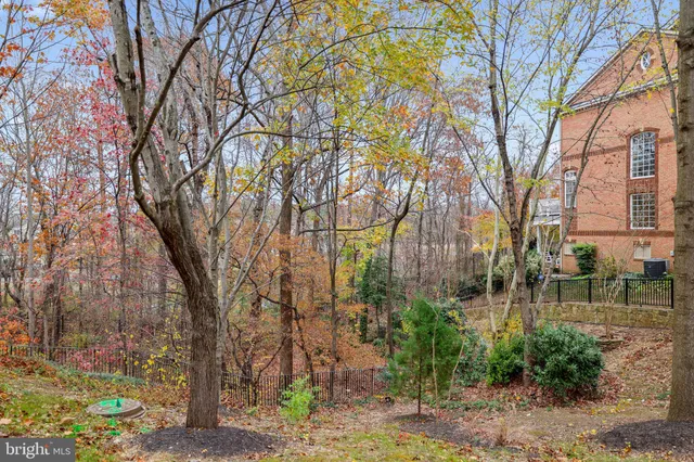 a front view of a building with a outdoor space