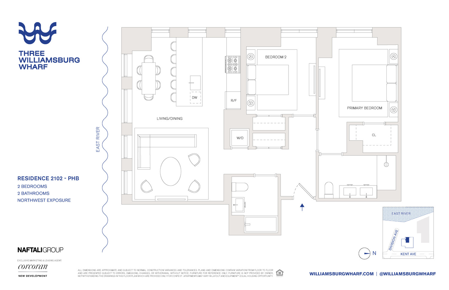 482 Kent Avenue, Unit PHB Brooklyn, NY 11249 - Photo 28 of 28 a picture of a wall with a white building