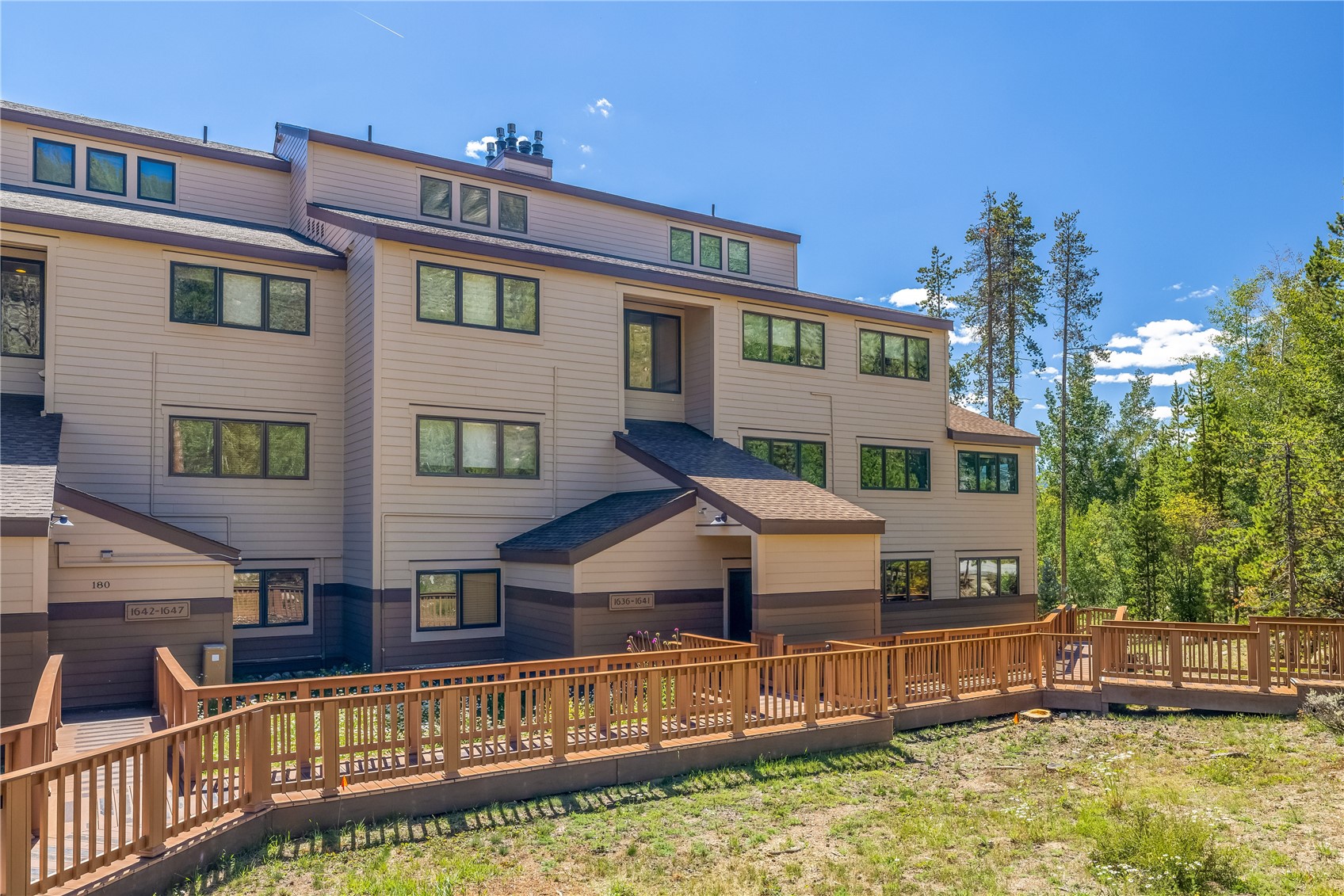 180 Tennis Club Road, Unit 1636 Keystone, CO 80435 - Photo 27 of 28 Back of house with a wooden deck