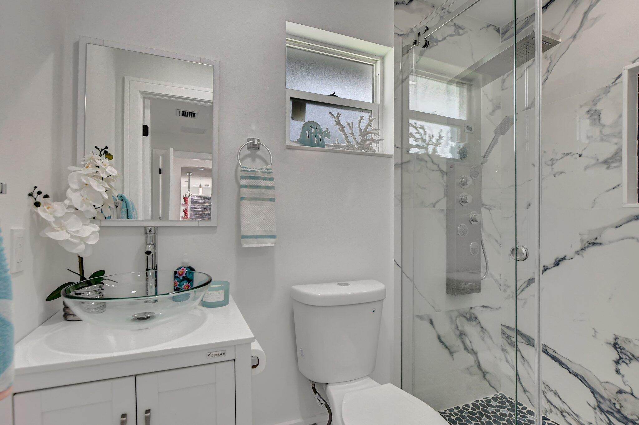 1001 West Palmetto Park Road Boca Raton, FL 33486 - Photo 22 of 48 En Suite Bathroom 1- Modern Glass Sink