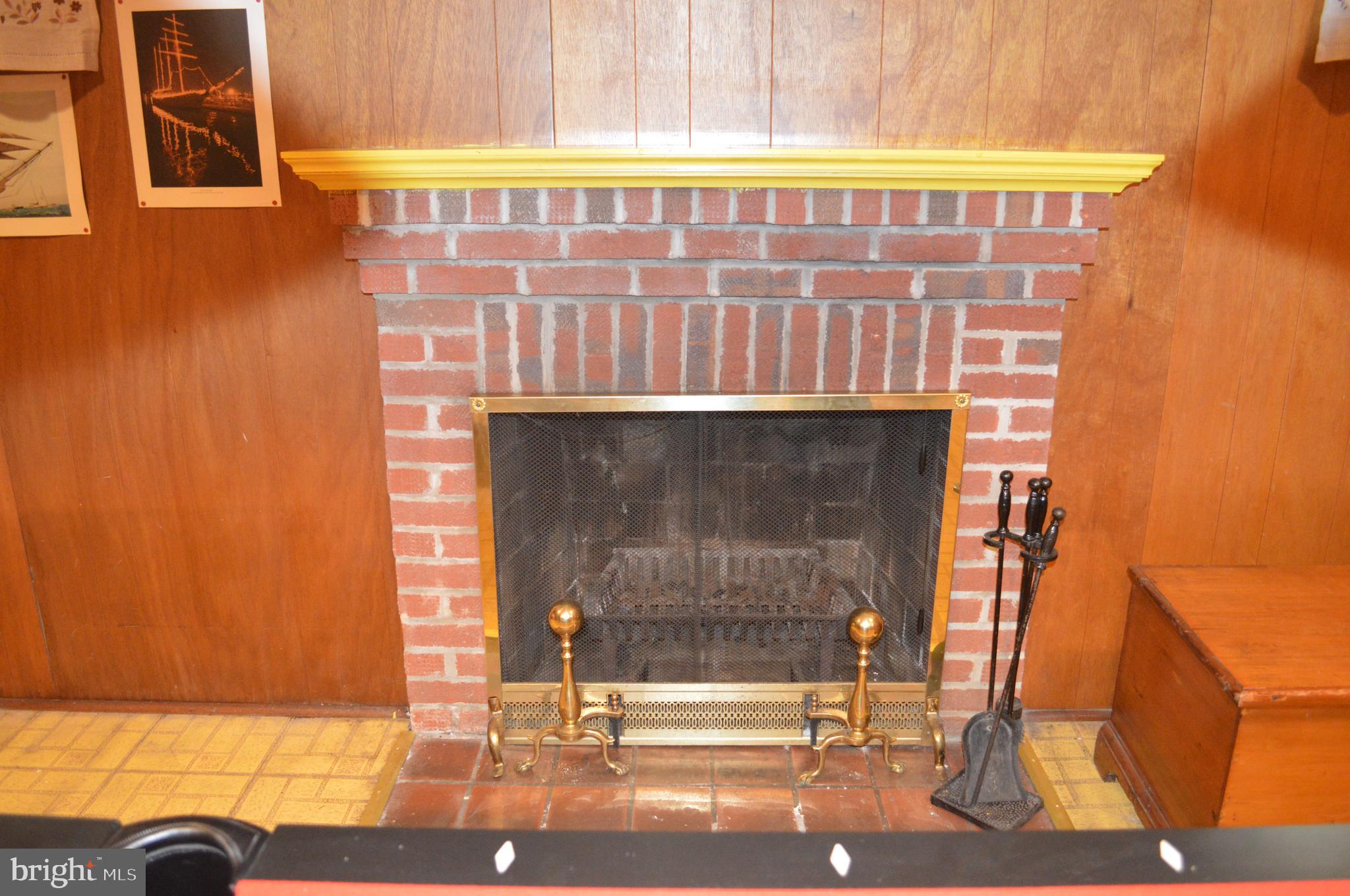 8110 Pleasant Plains Road Towson, MD 21286 - Photo 20 of 27 lower level wood burning fireplace
