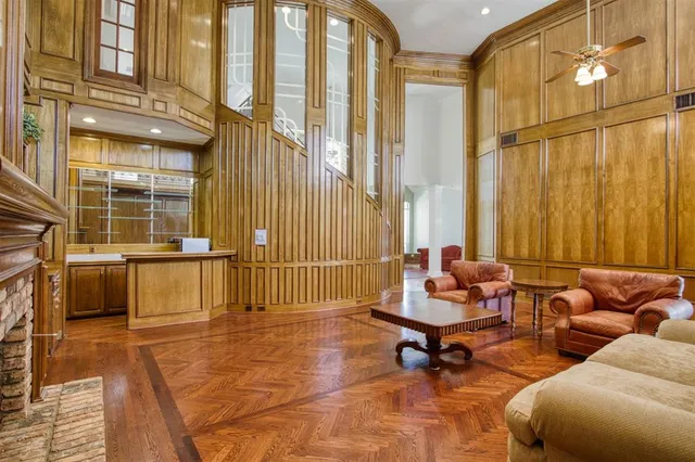 a living room filled with furniture