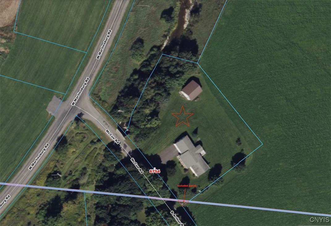 6754 McCue Road Lowville, NY 13367 - Photo 46 of 48 shows small parcel on corner that's included
