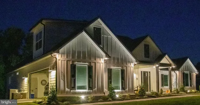 a front view of a house