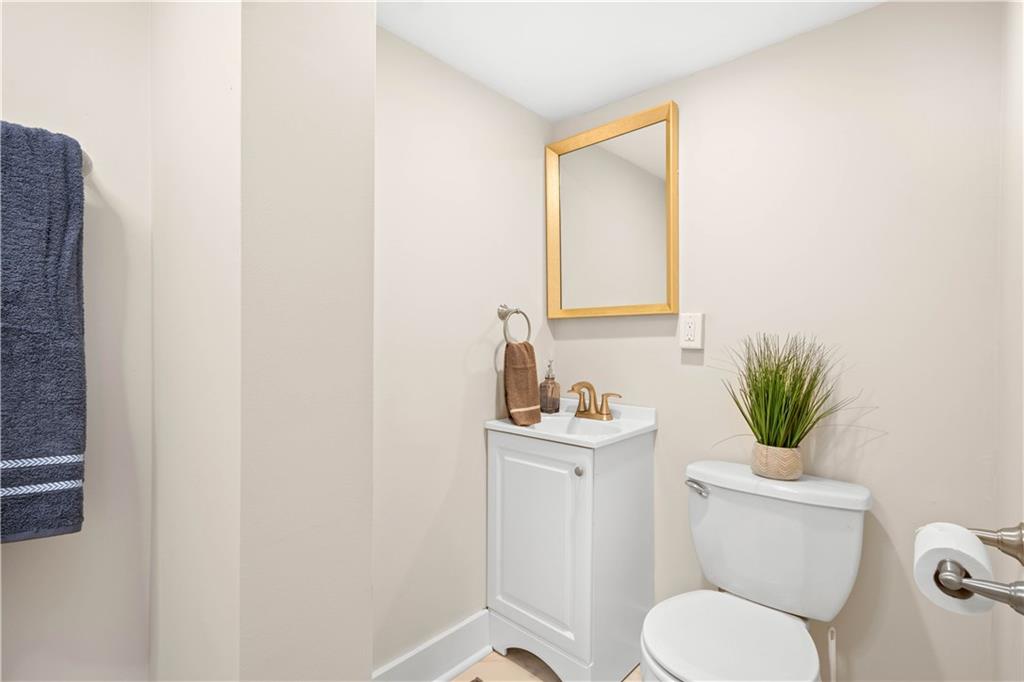 1015 Greentree Road Pittsburgh, PA 15220 - Photo 22 of 25 Lower Level Vanity and Tile Flooring. Impressive for the Fourth Full Bath in this Amazing Home!