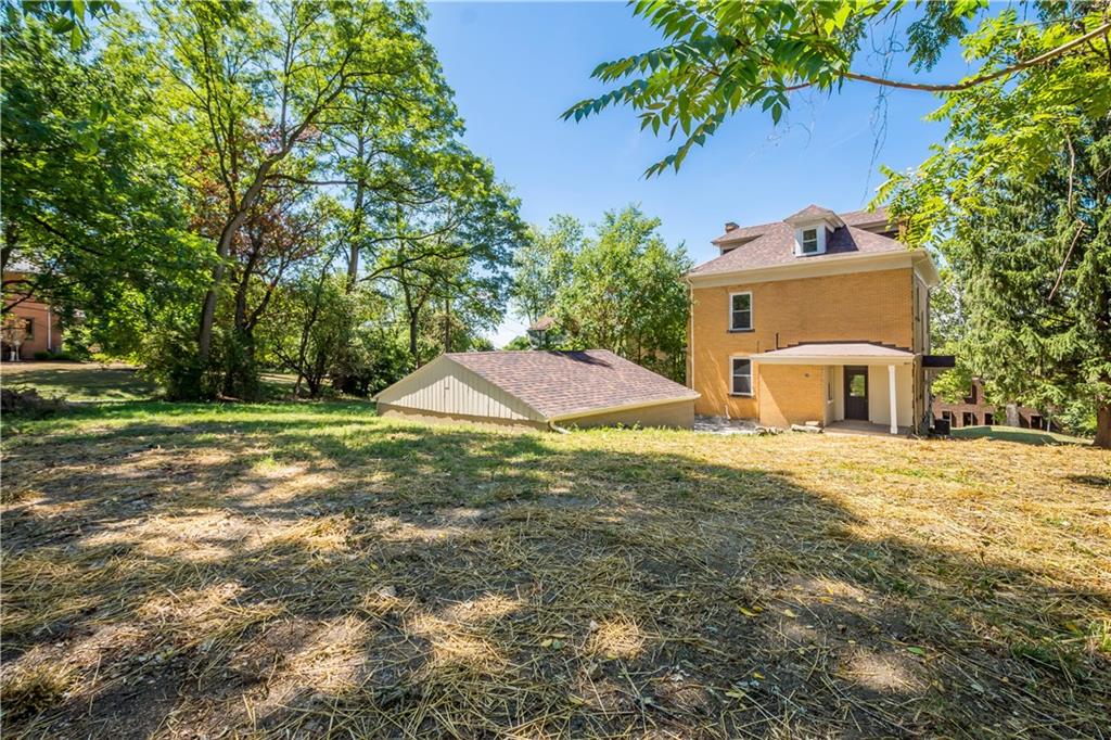 1015 Greentree Road Pittsburgh, PA 15220 - Photo 24 of 25 Spacious Rear Yard for Pets or Play. Grass has Been Planted and is Being Watered Regularly Now