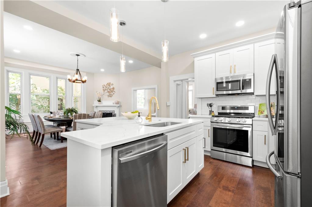 1015 Greentree Road Pittsburgh, PA 15220 - Photo 10 of 25 All Appliances are Samsung Stainless Including a 5-Burner Gas Stove and French Door Refrigerator