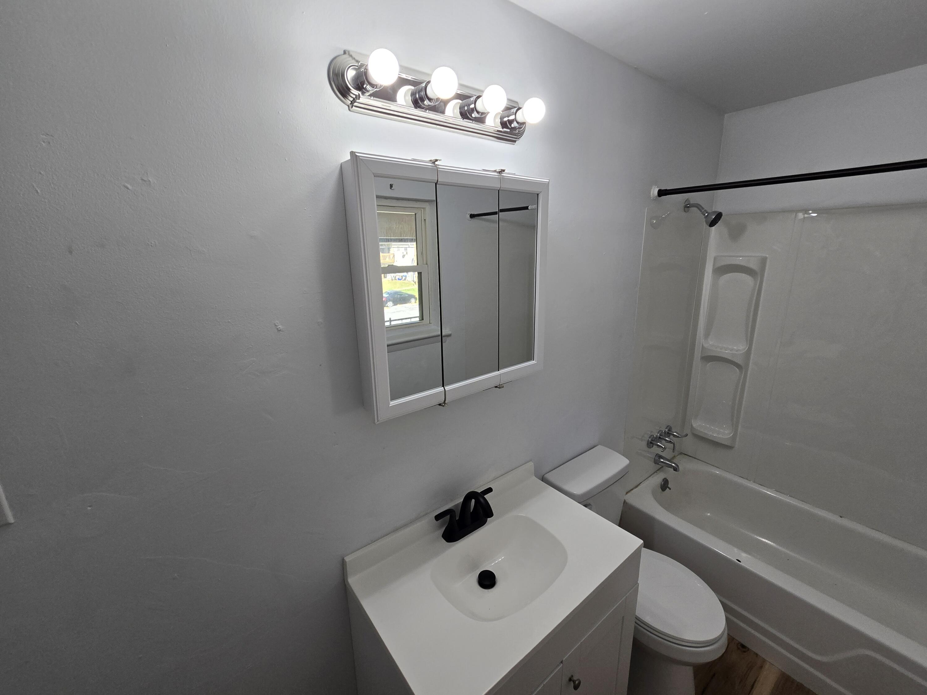 2607 Westover Avenue Southwest, Unit 207 Roanoke, VA 24015 - Photo 6 of 7 a bathroom with a sink a toilet and shower