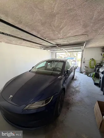 a car parked in garage