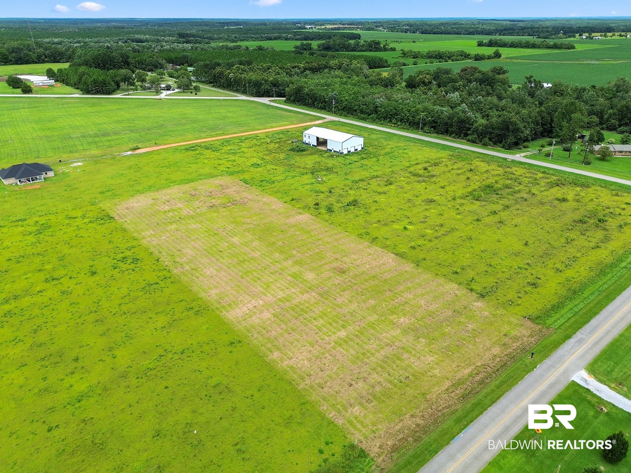 Lot 5 Brewer Road Robertsdale, AL 36567 - Photo 3 of 8 Bird's eye view with a rural view