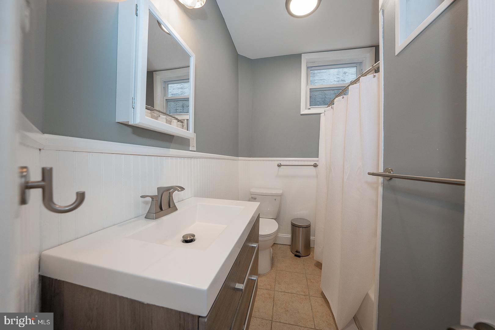 524 South 3rd Street Philadelphia, PA 19147 - Photo 14 of 22 a bathroom with a sink a mirror and a toilet