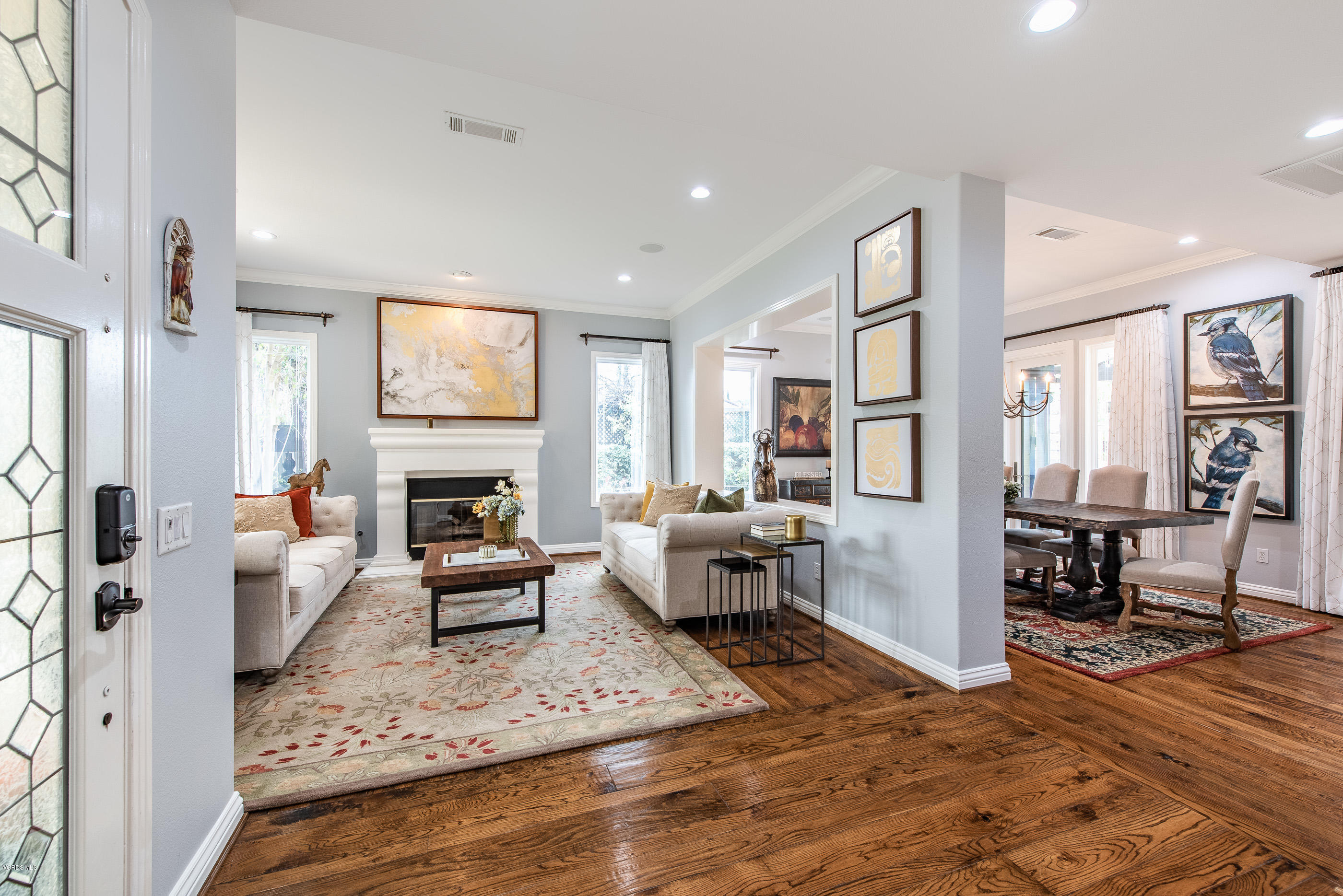 5635 Evening Sky Drive Simi Valley, CA 93063 - Photo 12 of 84 a living room with furniture or couch and a fireplace
