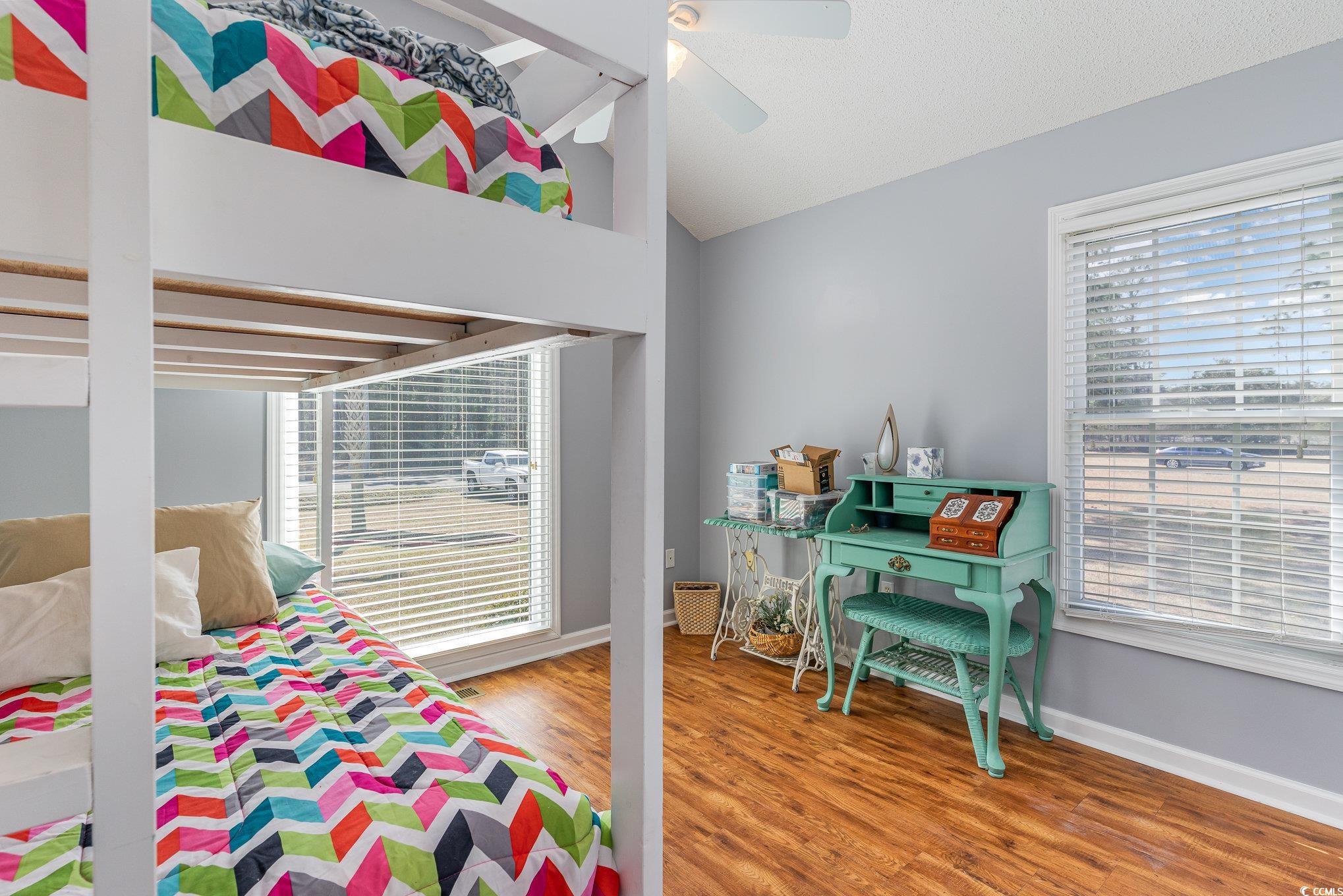 354 Deer Run Avenue Georgetown, SC 29440 - Photo 18 of 32 Bedroom featuring vaulted ceiling, ceiling fan, wo
