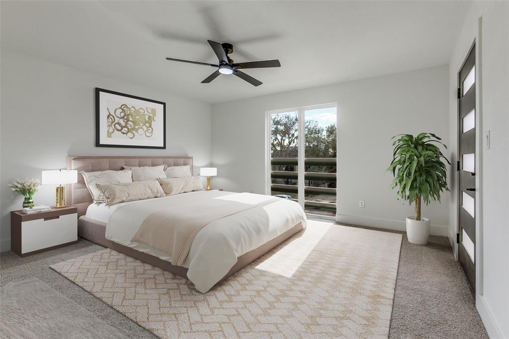 9475 Timberleaf Drive Dallas, TX 75243 - Photo 22 of 38 a spacious bedroom with a large bed and a window