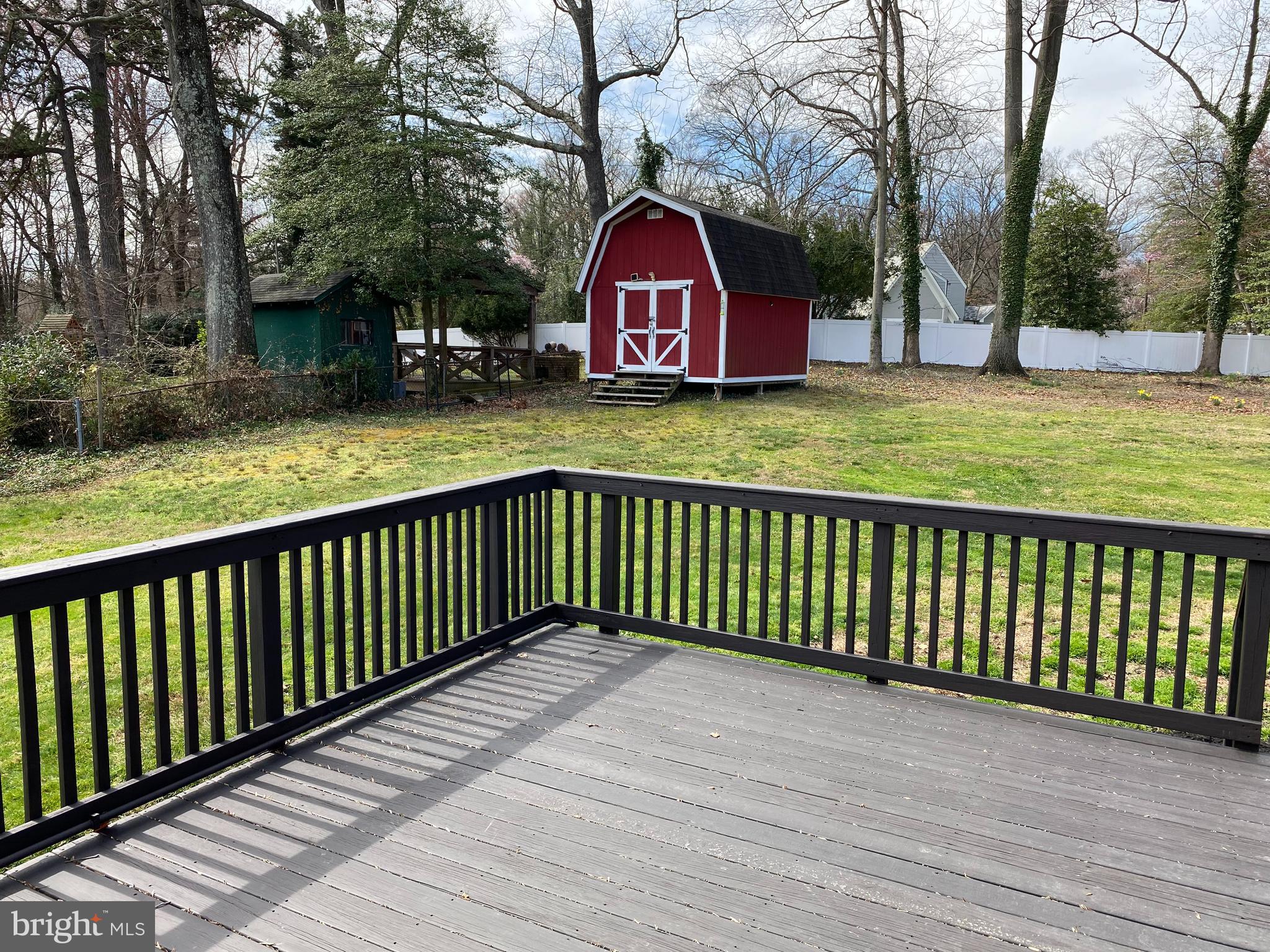 10608 Shady Circle Silver Spring, MD 20903 - Photo 40 of 48 Deck overlooking garden to barn