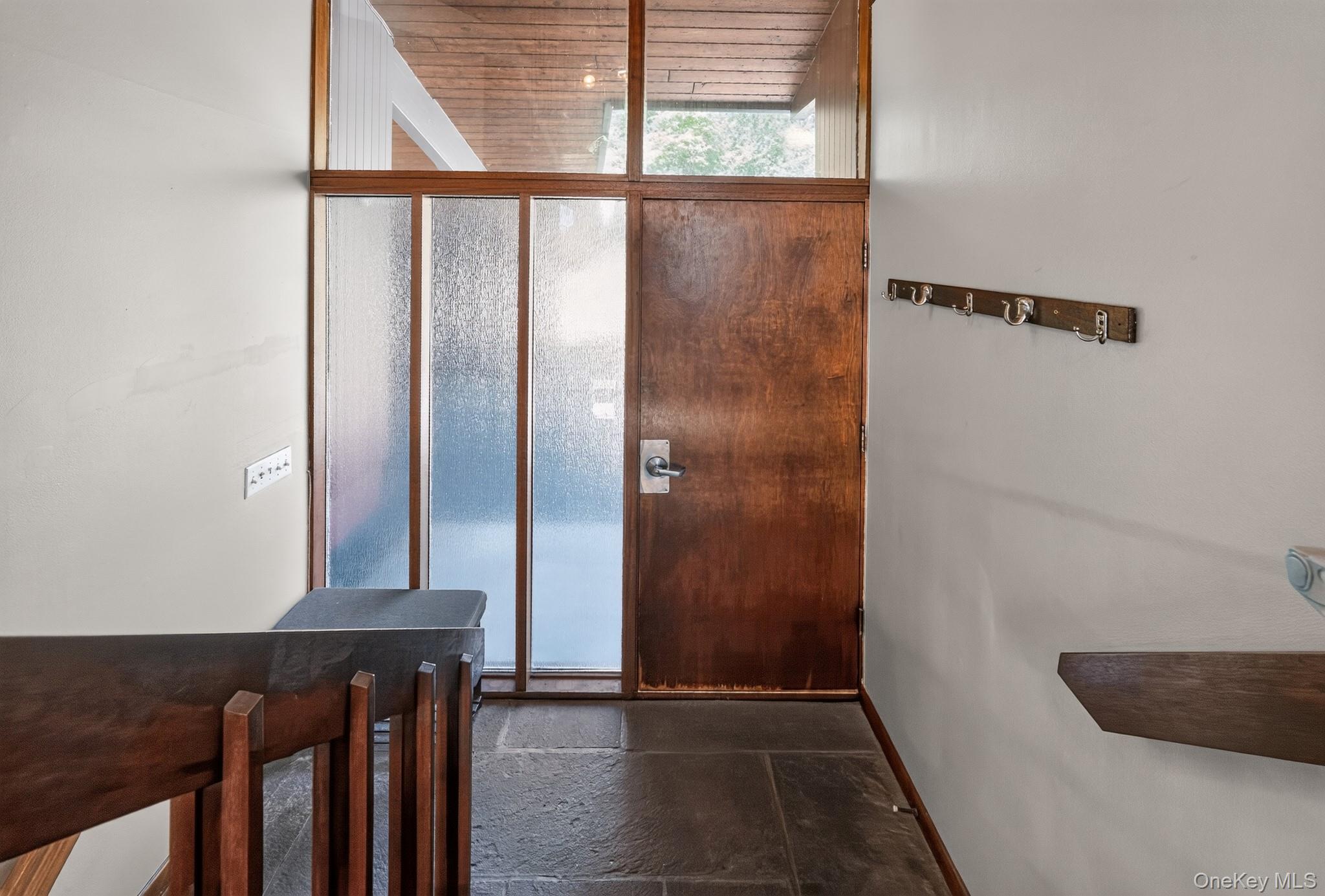 424 Laroe Road Chester, NY 10918 - Photo 29 of 43 Entryway featuring a solid wood door and sidelights with textured glass
