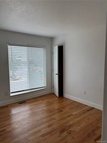 a view of small space with racks on the wall