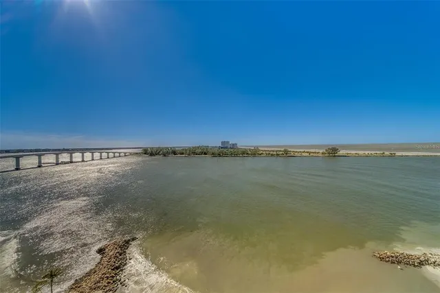 a view of an ocean from a balcony