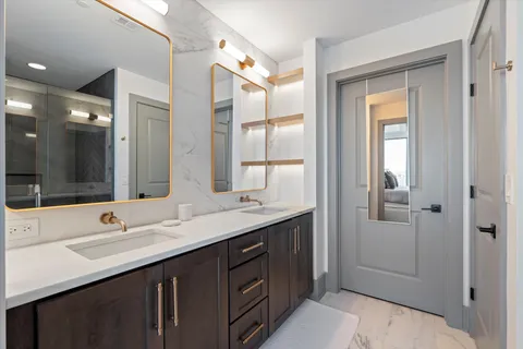 a view of a balcony with city view