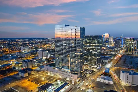 a view of swimming pool with outdoor seating