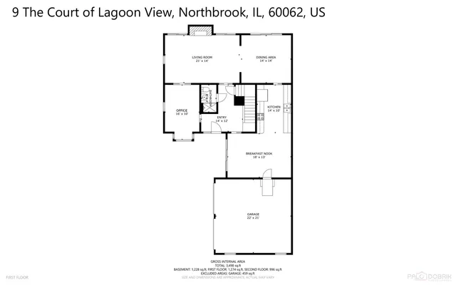$674,000 | 9 The Court Of Lagoon View, Northbrook, IL 60062
