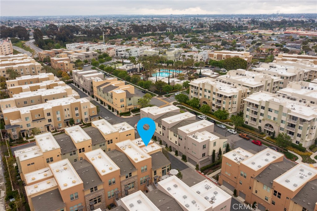 5441 Ocean, Unit 101 Hawthorne, CA 90250 - Photo 33 of 37 an aerial view of a city with lots of residential buildings