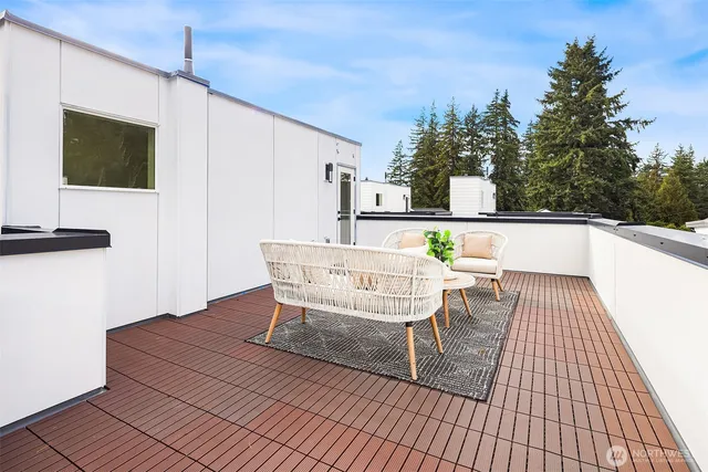 a view of balcony deck and patio