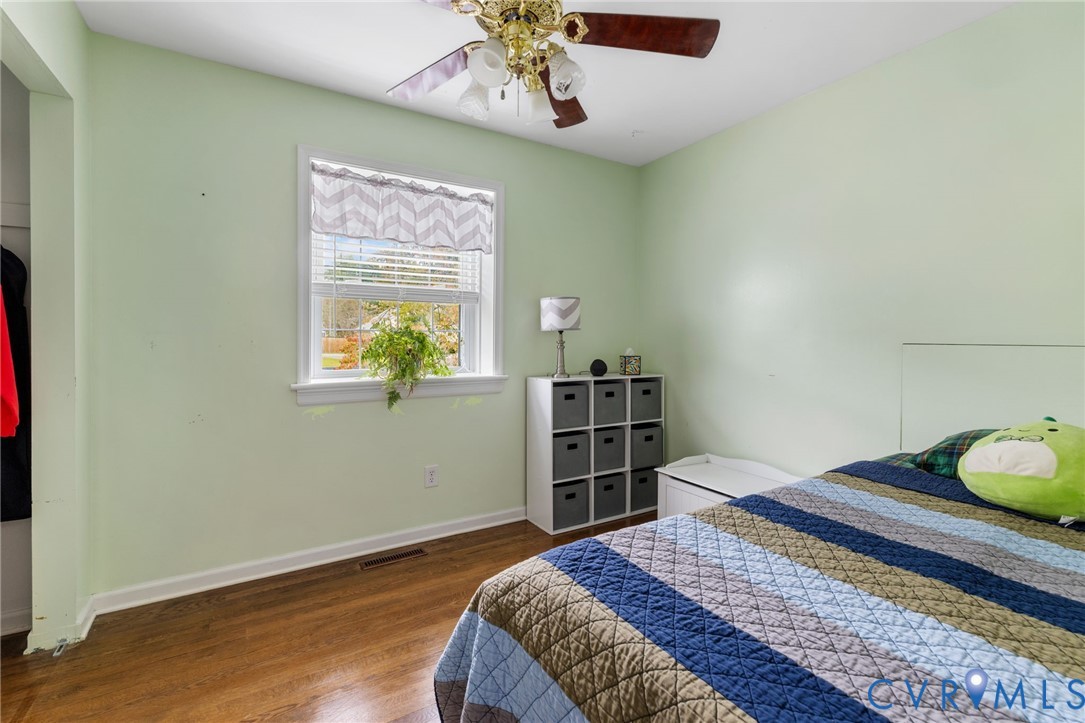 1040 Black Heath Road Midlothian, VA 23113 - Photo 15 of 26 Bedroom with dark wood-type flooring and a ceiling