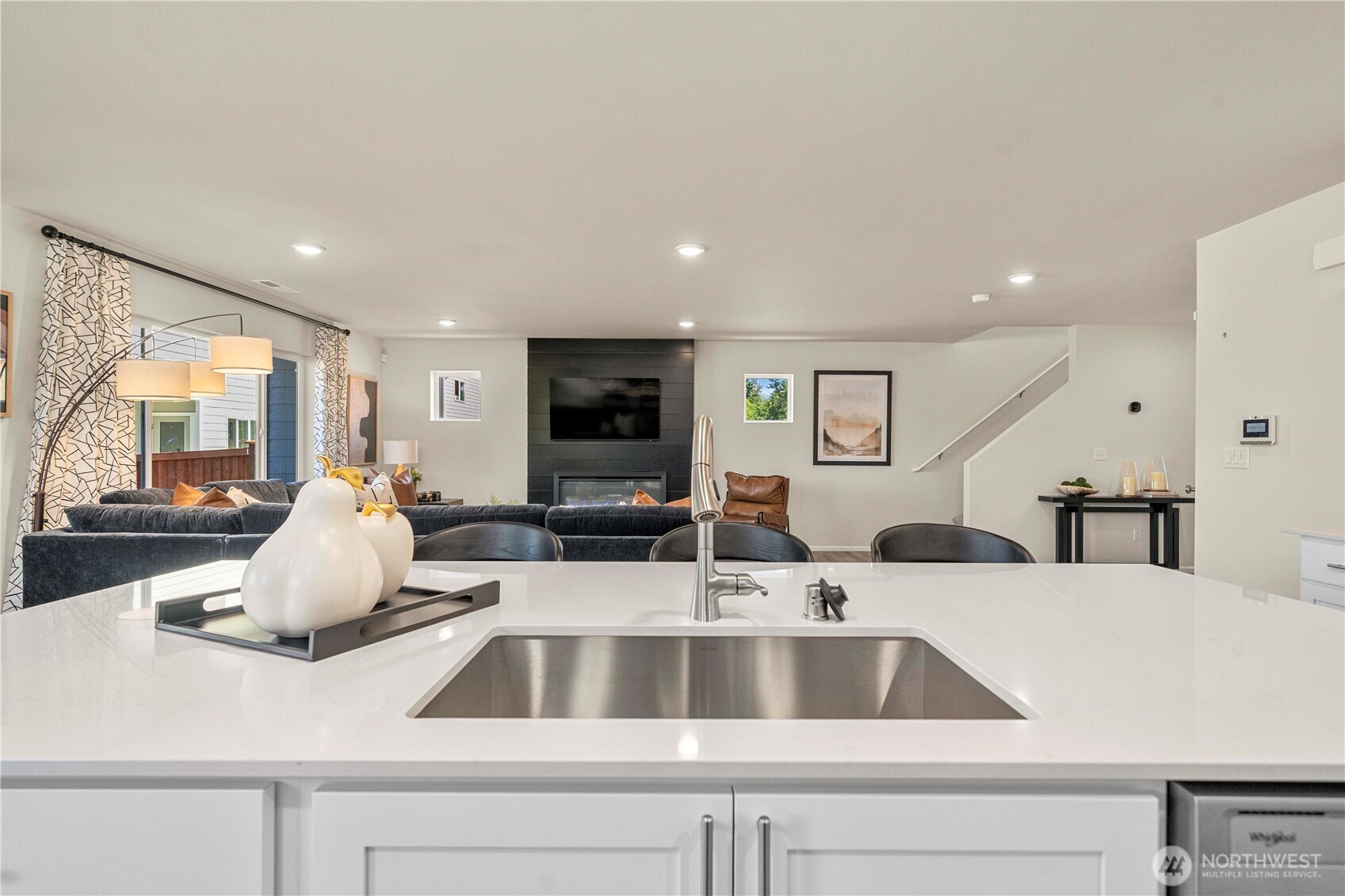 13430 323rd Avenue Southeast Sultan, WA 98294 - Photo 19 of 36 a living room with furniture and a flat screen tv