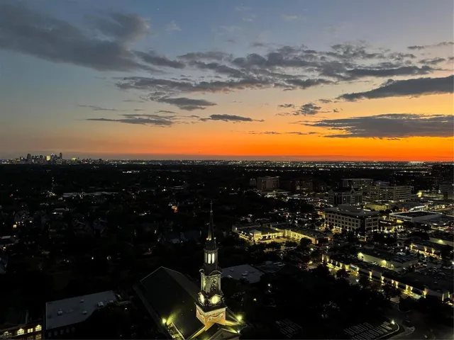 a view of city and ocean