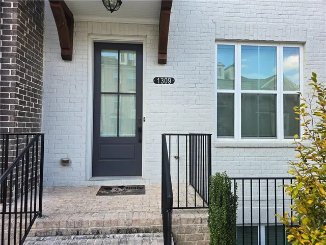 a view of front door of house