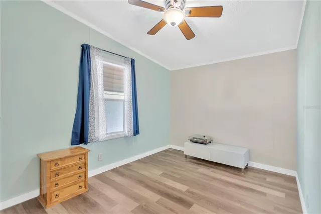 an empty room with window