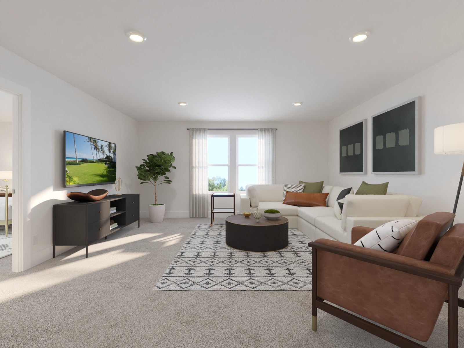 2050 Riley Pk Drive Franklin, TN 37064 - Photo 6 of 11 a living room with furniture a window and a flat screen tv