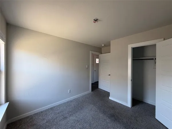 a view of small space with racks on the wall