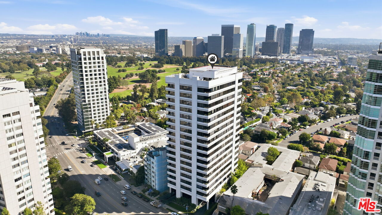 10350 Wilshire Boulevard, Unit 1203 Los Angeles, CA 90024 - Photo 60 of 69 a view of a city with tall buildings