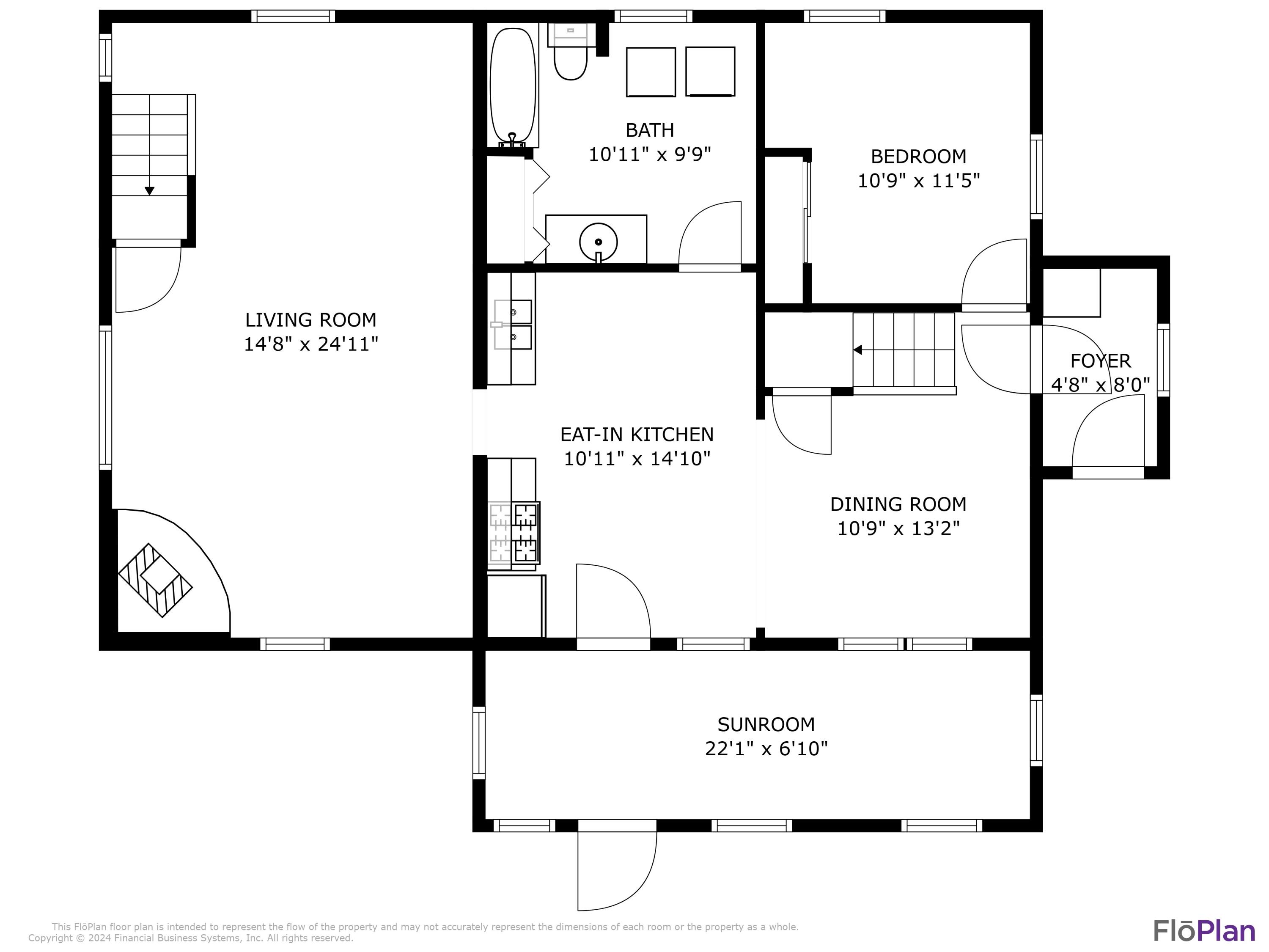 243 Trapp Road Auburn, ME 04210 - Photo 34 of 39 First Floor Dimensions