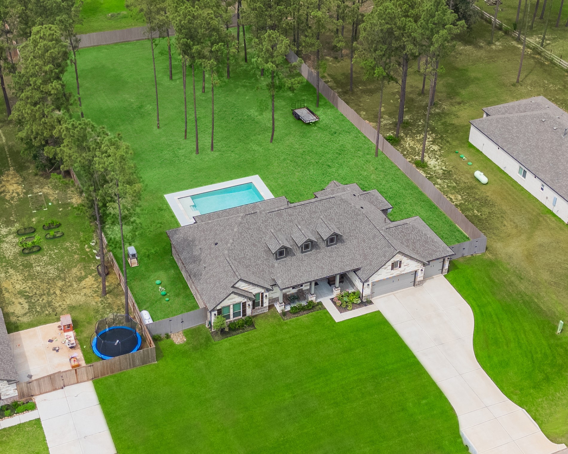 13419 Maverick Trail Road Conroe, TX 77303 - Photo 38 of 49 Full aerial view of the property.
