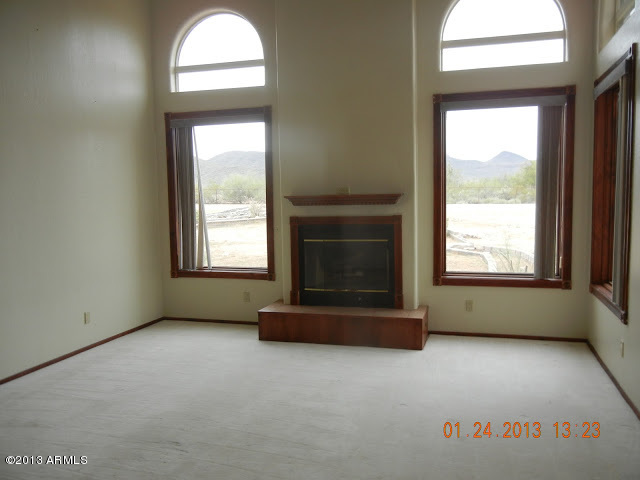 2527 East Joy Ranch Road Cave Creek, AZ 85331 - Photo 3 of 34 Living Room / Fireplace w/Views