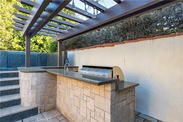 a view of city and mountain