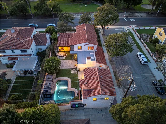 a view of a livingroom with furniture and a potted plant