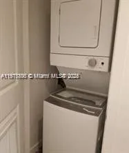 a close view of washer and dryer